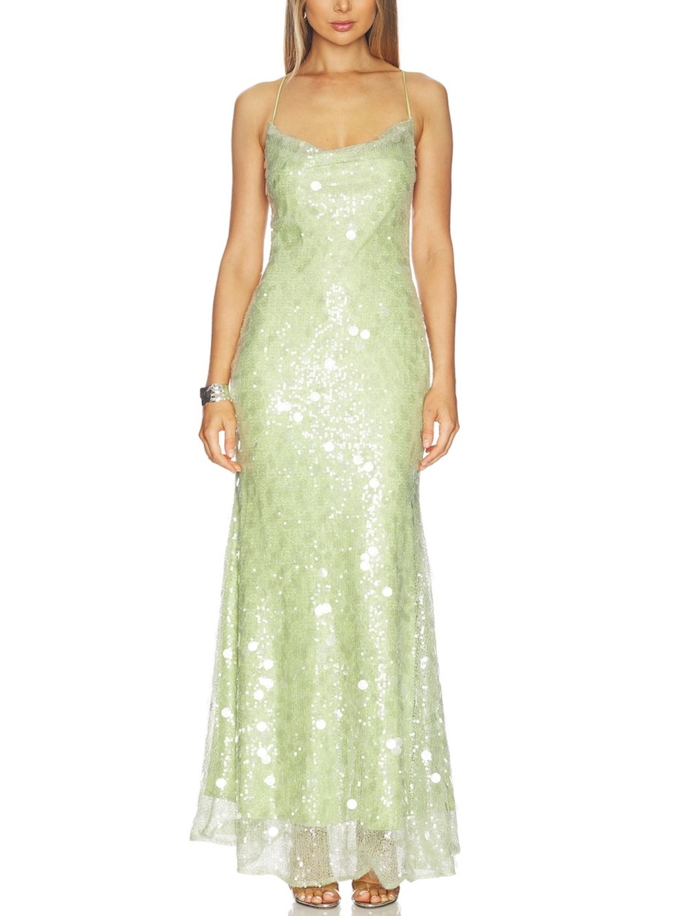 Delfi Collective Janna Dress in Lime